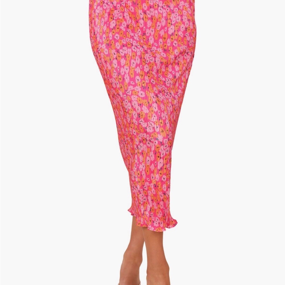 Petal & Pup Pink Floral Midi Skirt